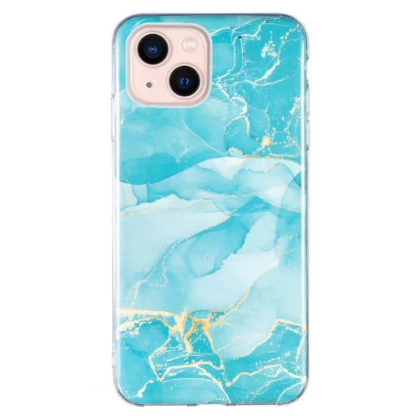 Marmormotiv iPhone 14 skal - Grön Grön