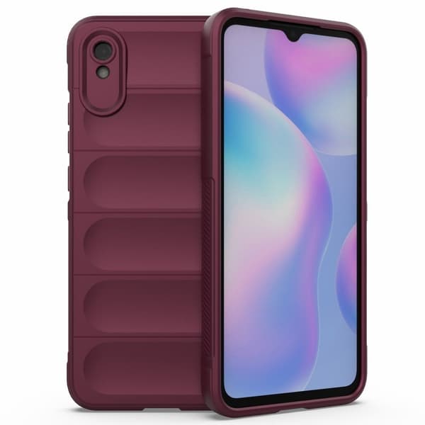 Blødt grebsformet cover til Xiaomi Redmi 9A - Rød Red