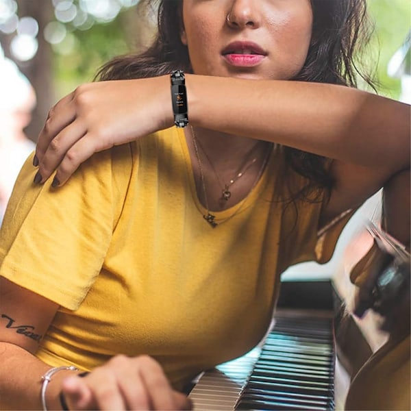 Fitbit Luxe urrem i resin-stil - Sort Black