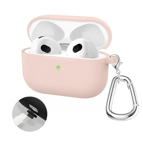 HAT-PRINCE AirPods Pro 2 silicone case with carabiner - Light Pi Pink