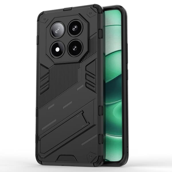 Støtsikkert hybriddeksel med et moderne preg for Xiaomi Redmi Note 14 Pro 5G - Svart Black