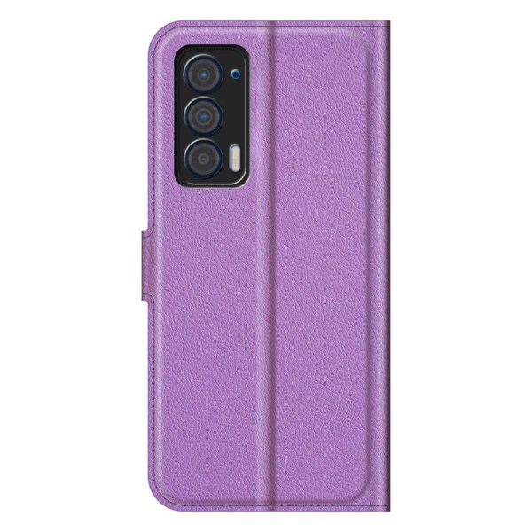 Classic Motorola Edge (2021) Läppäkotelo - Violetti Purple