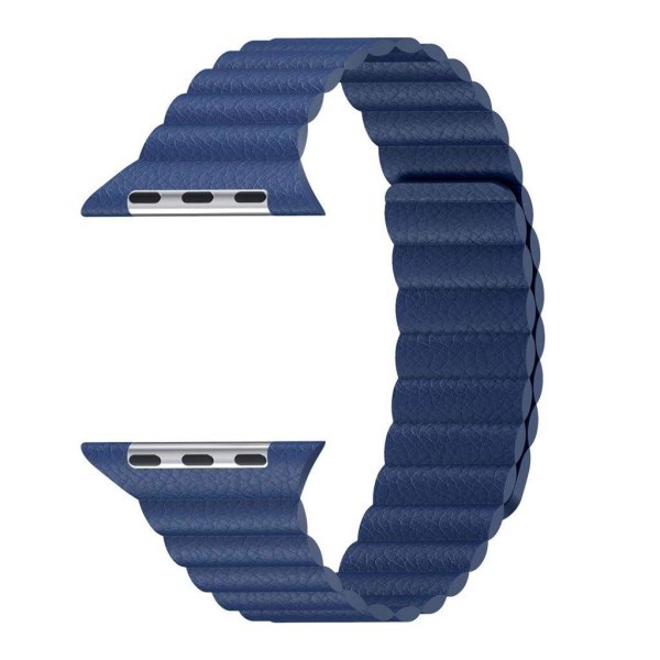 Apple Watch serie 4 40mm split læderurrem - blå Blue