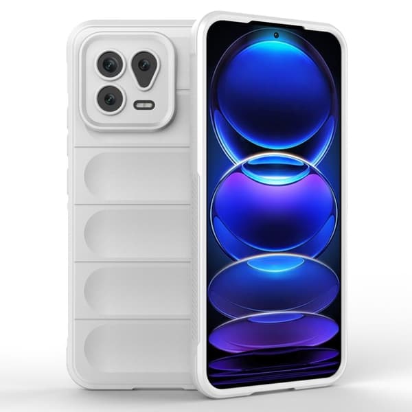 Blødt grebsformet cover til Xiaomi 13 - Hvid White