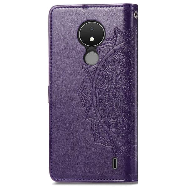 Mandala Nokia C21 Läppäkotelo - Violetti Purple
