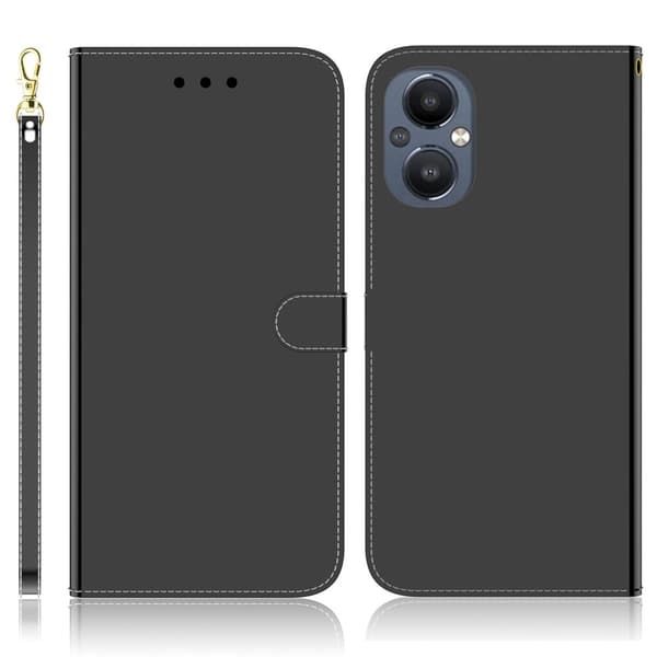 Mirror OnePlus Nord N20 5G Flip Etui - Sort Black