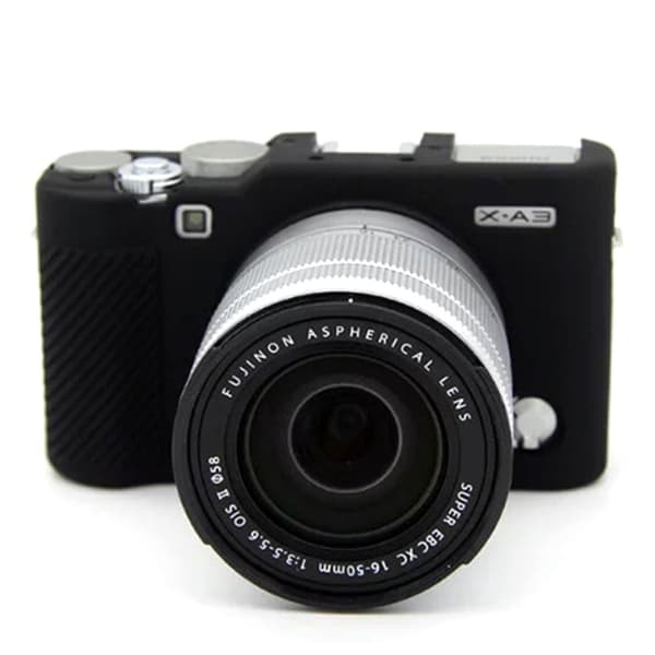 Fujifilm X-A20 / XA3 / XA10 silikonisuojus - Musta Black