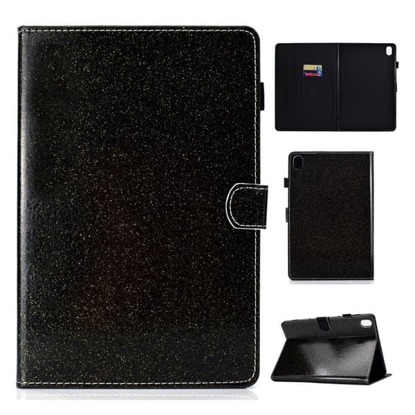 Huawei MediaPad M6 10.8 flash pulver læder flip etui - Sort Black