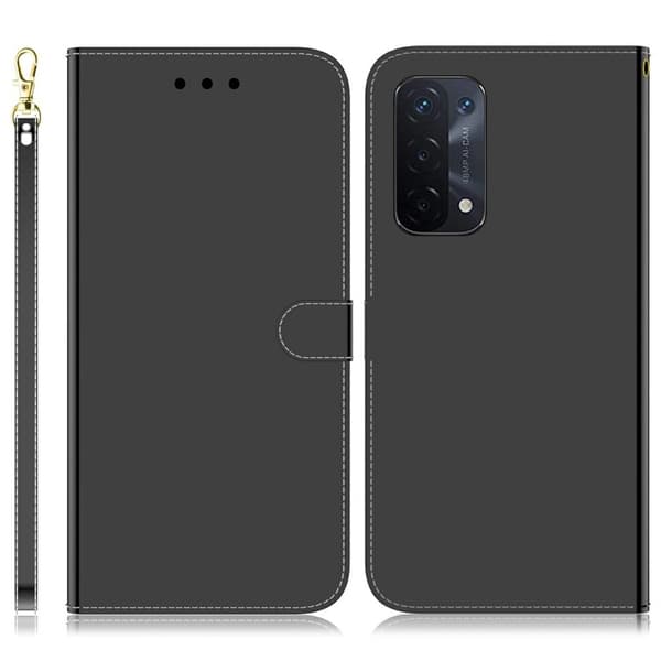 Mirror Oppo A54 5G / A74 5g / A93 5g Flippetui - Svart Black