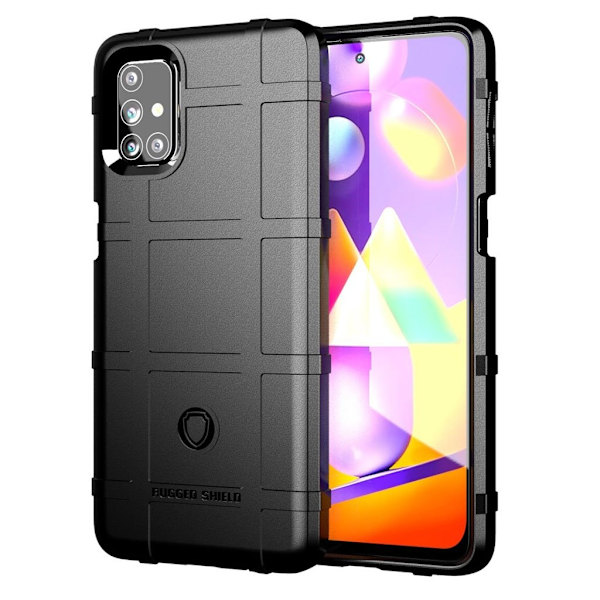 Rugged Shield Samsung Galaxy M31s cover - Sort Black