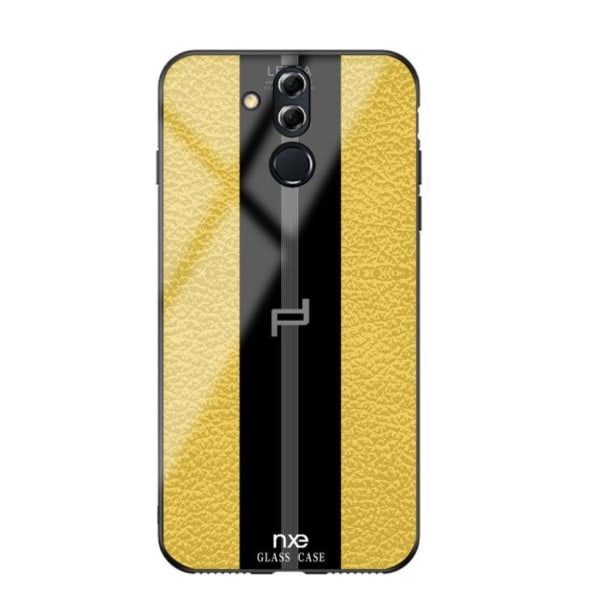 NXE LELCA sarjan Huawei Mate 20 Lite kuvioinen Lasi suojakotelo - Keltainen Yellow