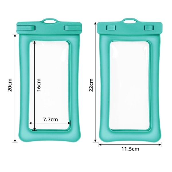 Universal vanntett veske for smarttelefon med stropp - Grønn Green