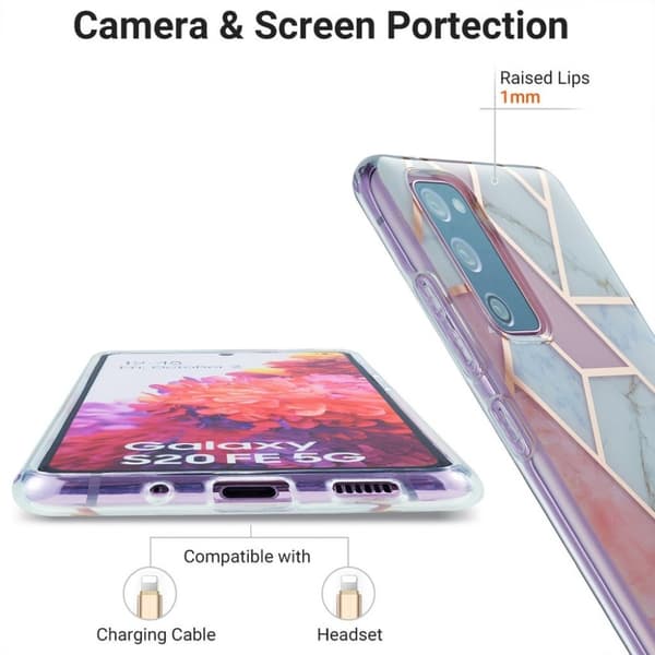 marmor Samsung Galaxy S20 FE 5G / S20 FE etui - pink Pink