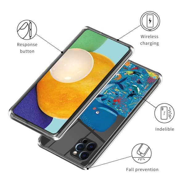 Deco iPhone 16 Pro cover - Hval Blue