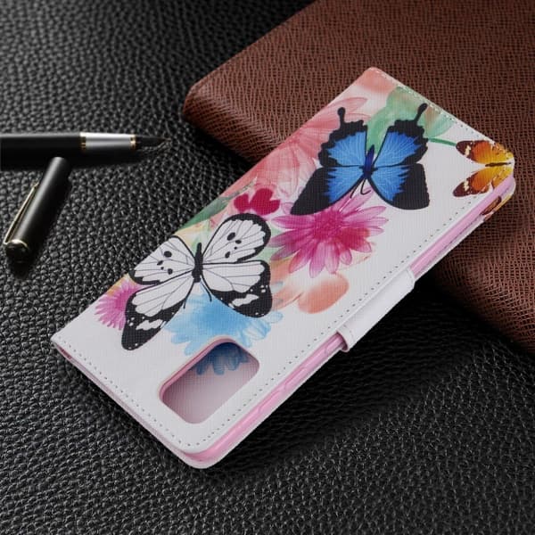 Wonderland Samsung Galaxy A71 flip-etui - Sommerfugler Multicolor