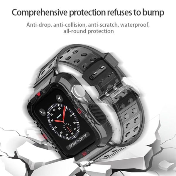 Apple Watch (41mm) beskyttelsescover med urrem - Transparent Transparent