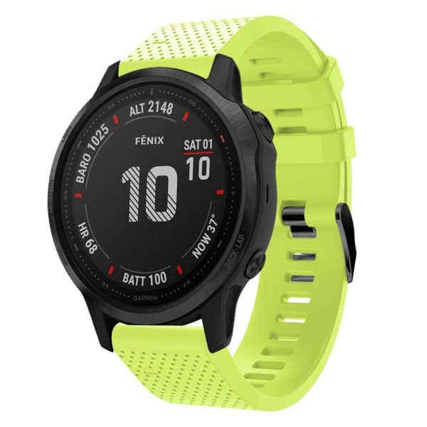 Garmin Fenix 6S silikone Urrem - Lysegrøn Green