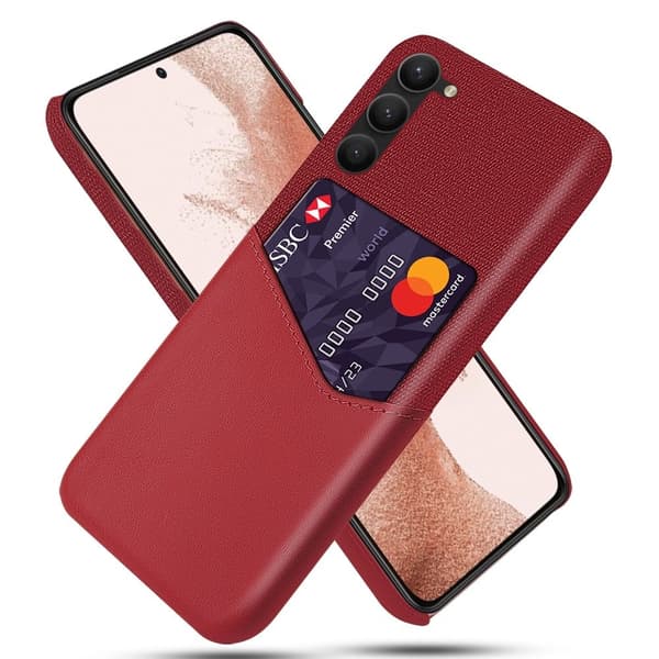 Bofink Samsung Galaxy S24 Plus korttikotelo - Punainen Red