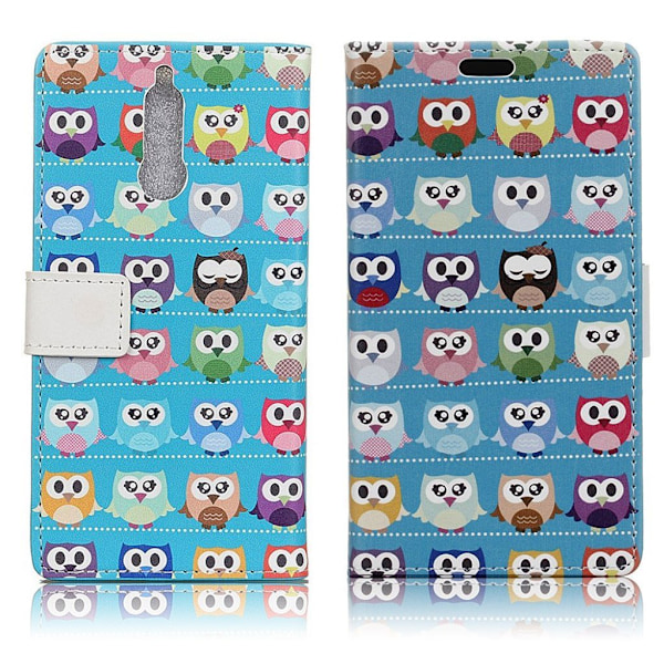 Huawei Mate 10 Lite Etui med charmerende motiv - Ugle i blåt Multicolor