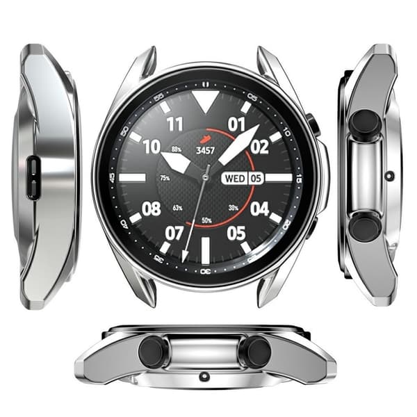 Samsung Galaxy Watch 3 (41mm) holdbar electroplated bumper - sølv Silver grey