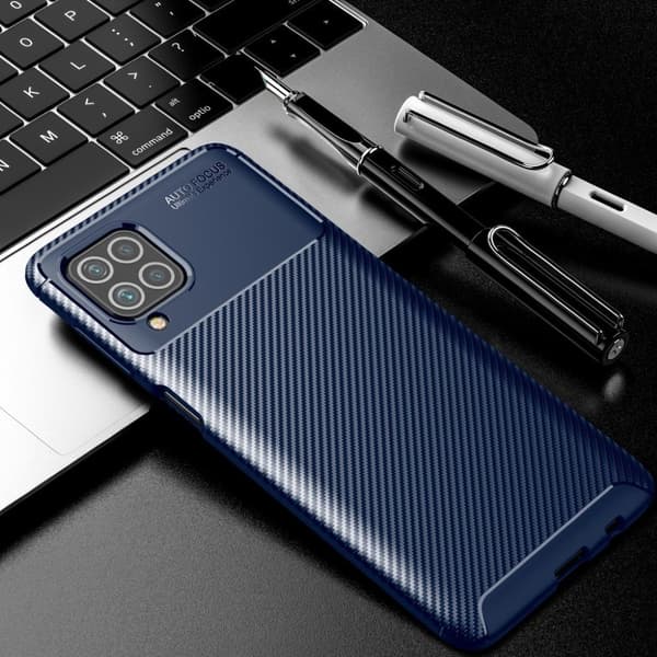 Carbon Shield Samsung Galaxy M62 / F62 Etui - Blå Blue
