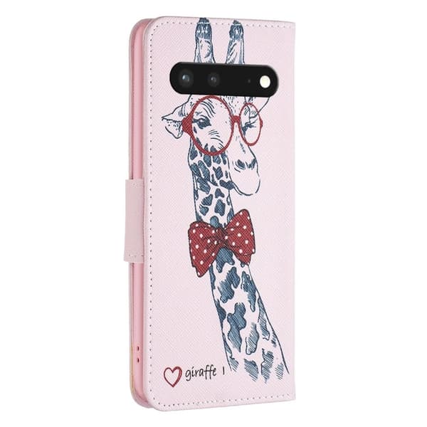 Wonderland Google Pixel 7 flip etui - Giraf Pink
