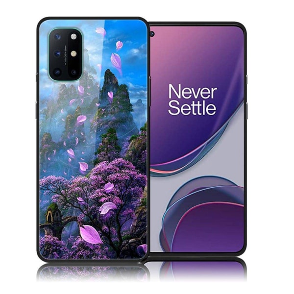 Fantasy OnePlus 8T cover - blomster and Mountain Multicolor