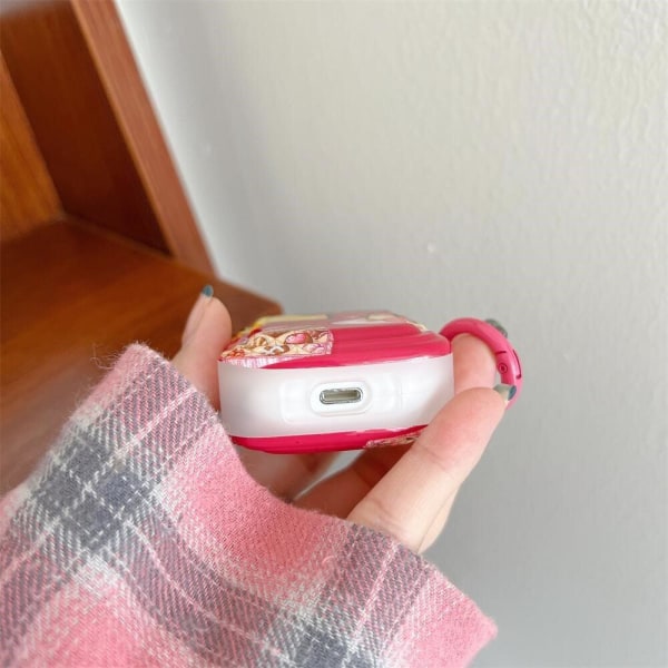 AirPods 3 delightful cheese pattern case with buckle Röd