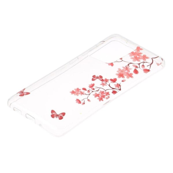 Deco Samsung Galaxy S20 Ultra Cover - Sommerfugl og Blomster Red