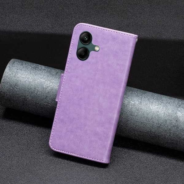 Butterfly Samsung Galaxy A04 Flippetui - Lilla Purple