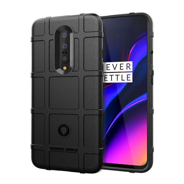 OnePlus 7 Pro kvadratisk rutenett deksel - Sort Black