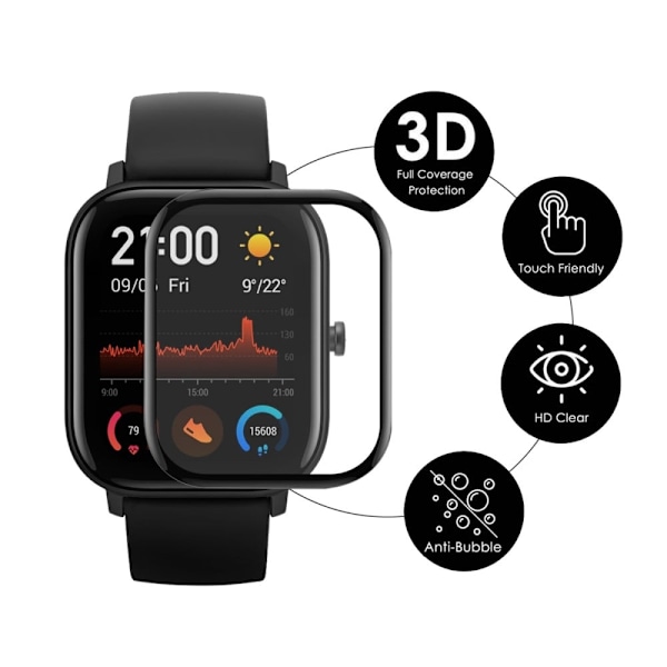 2pcs HAT-PRINCE Amazfit GTS 4 HD screen protector Transparent
