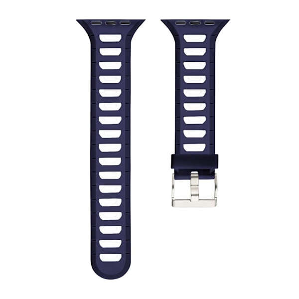 Apple Watch 42mm trendikäs ranneke - Tummansininen / Valkoinen Multicolor