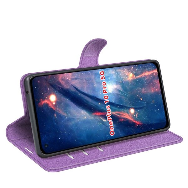 Classic OnePlus 10 Pro Flip Etui - Lilla Purple