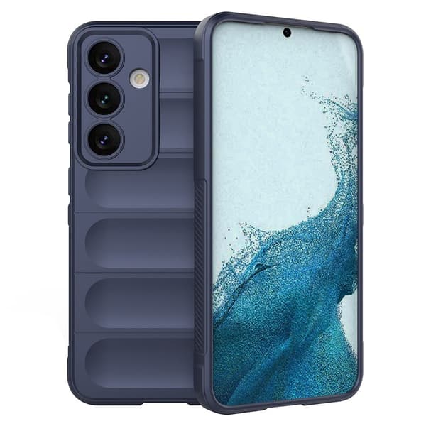 Mjukt greppformat skal för Samsung Galaxy S24 Plus - Blå Blå