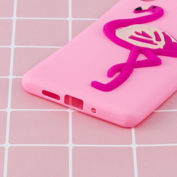 Cute 3D Samsung Galax Note 10 Pro kuoret - Flamingo Pink