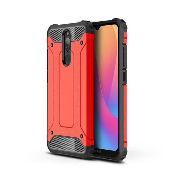 Armor Guard Xiaomi redmi 8 / 8A etui - Rød Red
