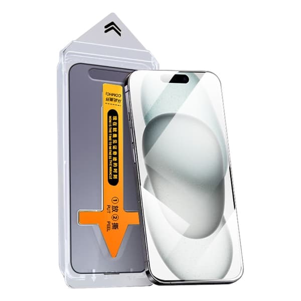 HD Kirkas karkaistu lasi näytönsuoja iPhone 15:lle Transparent