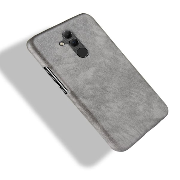 Huawei Mate 20 Lite mobilskal plast syntetläder litchi textur - Grå Silvergrå
