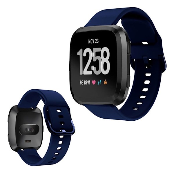 Fitbit Versa silikoninen kellonauha - Tummansininen Blue