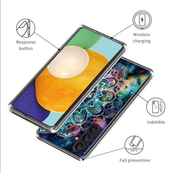 Deco Samsung Galaxy A25 deksel - Stjernehimmel / Mandala Multicolor