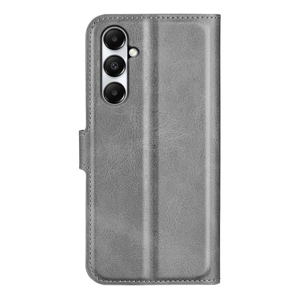 Læderetui med Pung til Samsung Galaxy A05s - Grå Silver grey