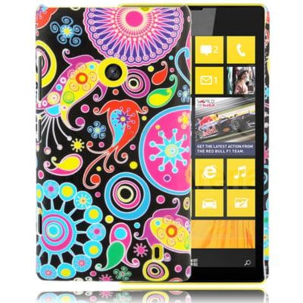 Valentine (Mørkt Mønster) Nokia Lumia 520 Cover Multicolor