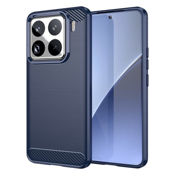 Hybrid Xiaomi 15 Pro cover med støttefod og bilmontering - Blå Blue