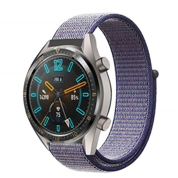 Huawei Watch GT / Watch 2 Pro / Watch Magic 22mm nylon urrem - blå Blue
