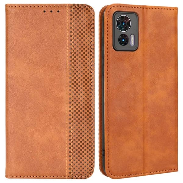 Bofink Vintage Motorola Edge 30 Neo Læder Etui - Brun Brown