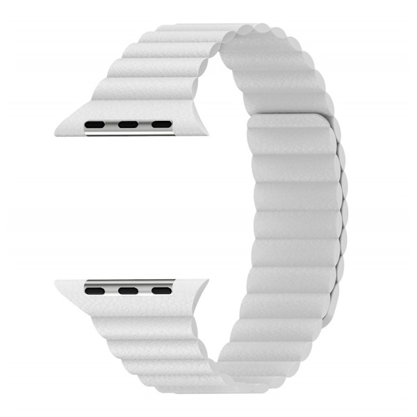 Apple Watch serie 4 40mm split læderurrem - hvid White