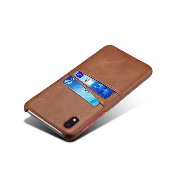 Dual Card Etui Samsung Galaxy M01 Core - Kaffe Brown