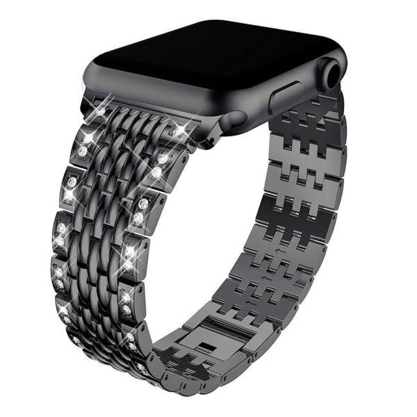 Apple Watch Series 4 40mm Diamant dekorations Urrem - Sort Black