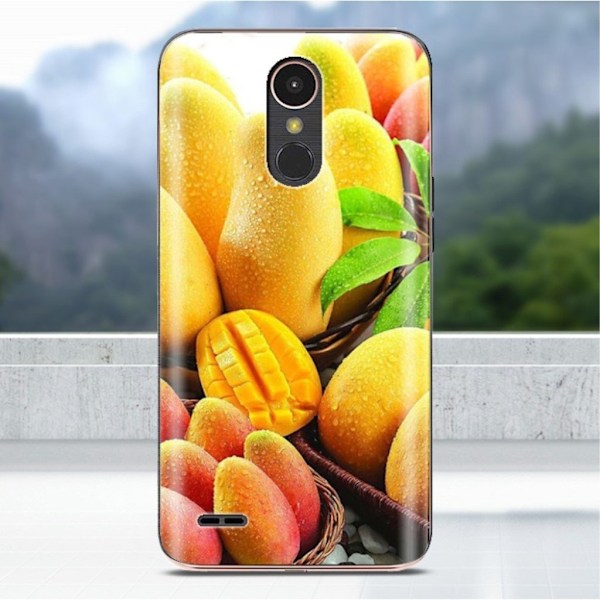 LG K10 2017 Softlyfit Pregede TPU Etui - Mango Yellow